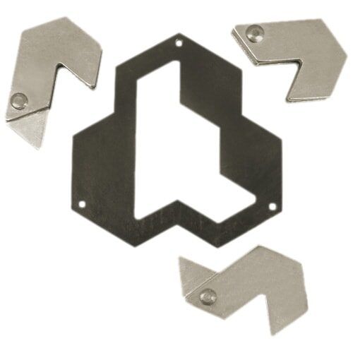 Металева головоломка Шестикутник (Huzzle Hexagon) 4-й рівень