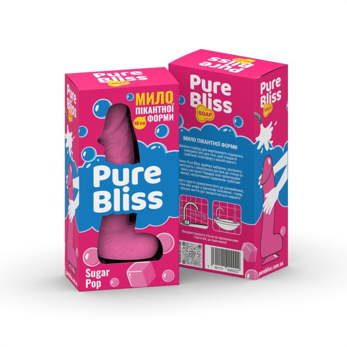 Мыло пенис Pure Bliss Mini розовый Sugar Pop