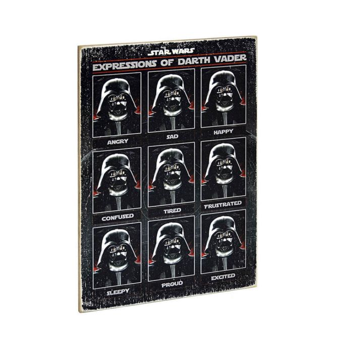 Деревянный постер "Star Wars Expressions"