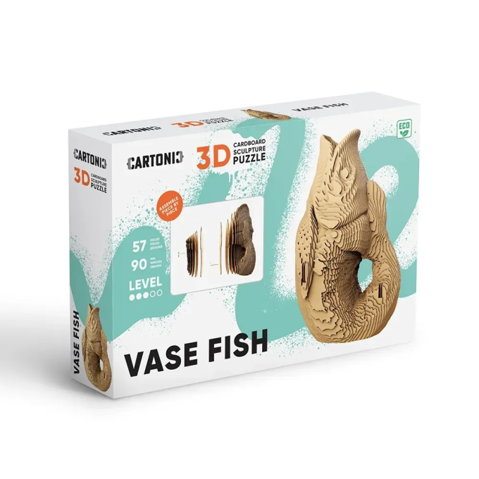 Картонный 3Д пазл "FISH VASE"