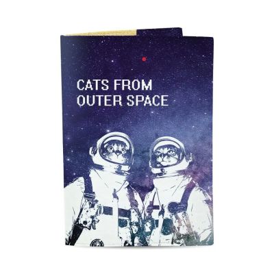 Обложка на паспорт "Cats from outa space"