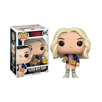 Игровая фигурка Funko Pop! cерии Stranger Things S1 Одиннадцатая в парике "Eleven (Eggos) w/CHASE"