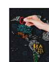 Скретч Карта Світу Travel Map LETTERS World