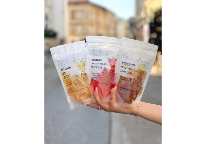 Алкогольні желейні цукерки Jelly Bar Хринівка, Медовуха, Вишнівка