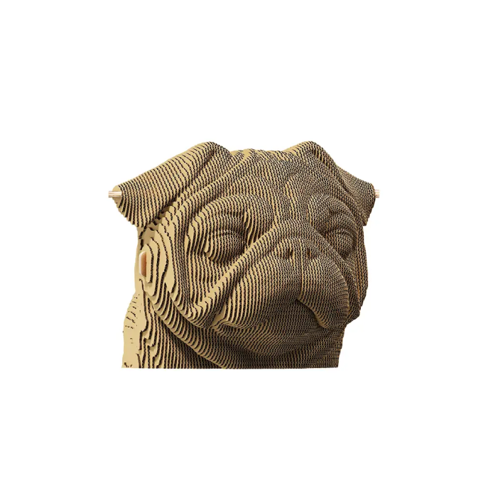 Картонний 3Д пазл "Pug"