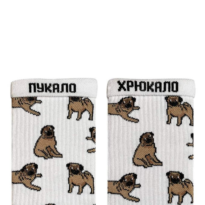 Носки Дед Носкарь Мопс