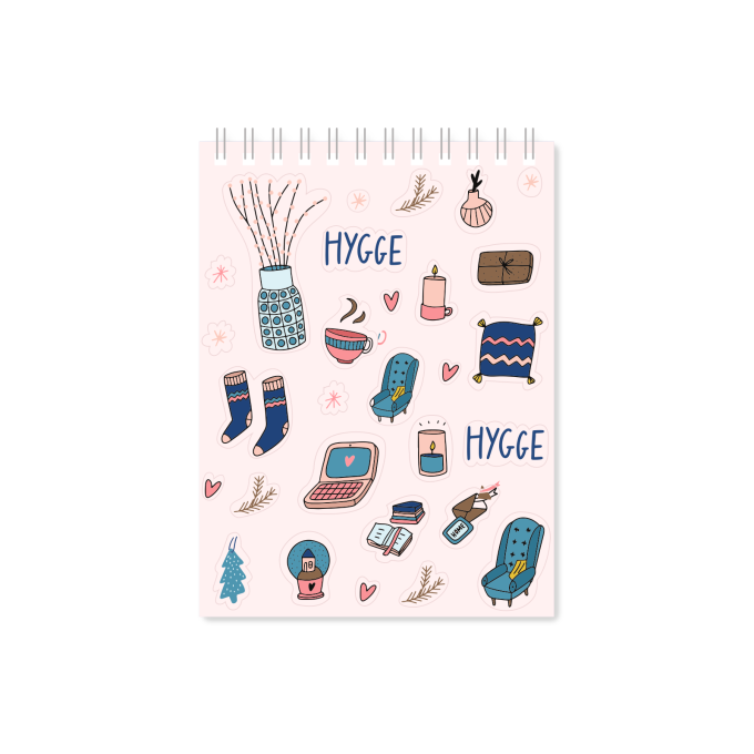 Стікербук лавандовий (Sticker book lavander)