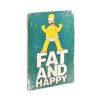 Деревянный постер "The Simpsons #11 Fat and Happy"