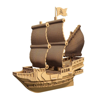 Картонний 3Д пазл "PIRATE SHIP"