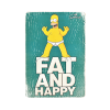 Деревянный постер "The Simpsons #11 Fat and Happy"