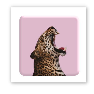 3D-стикер "Pink wild cat"