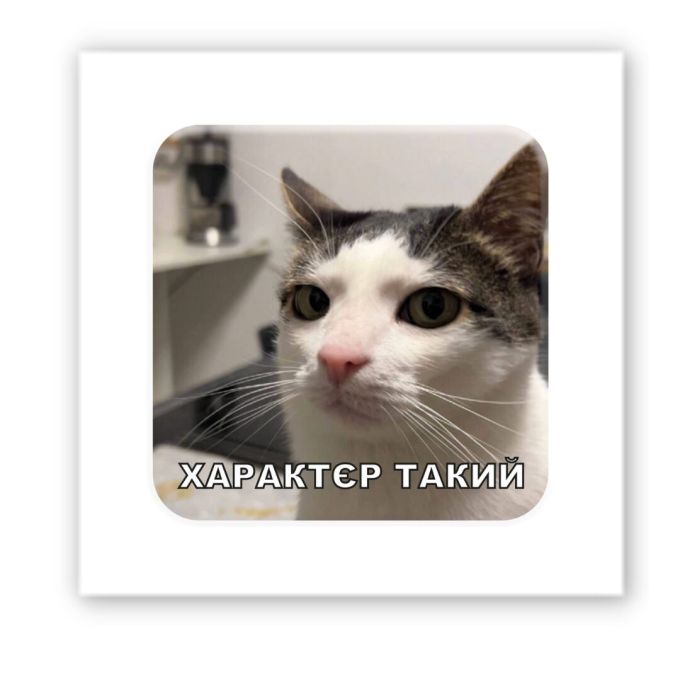 3D-стікер "Характєр такий"