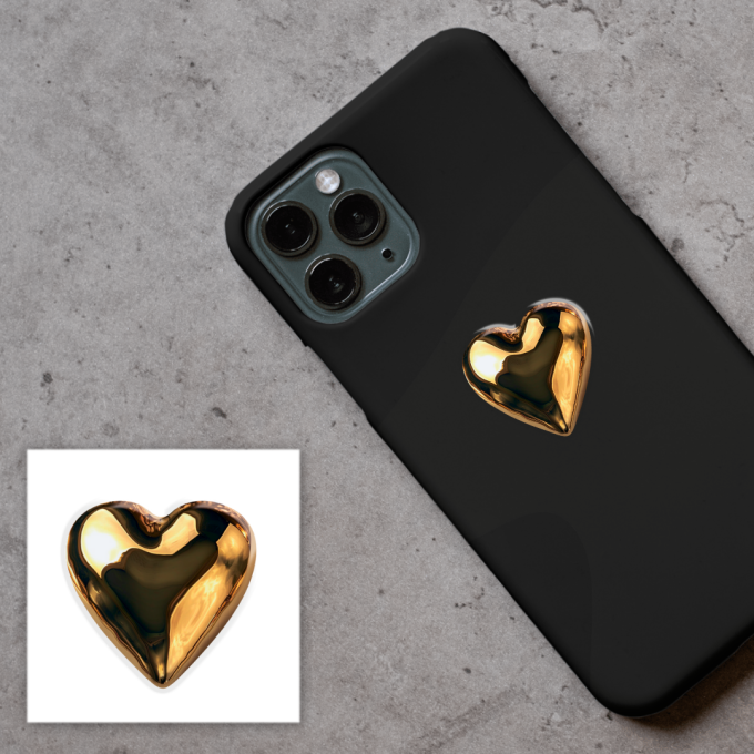 3D-стикер "Golden Heart"