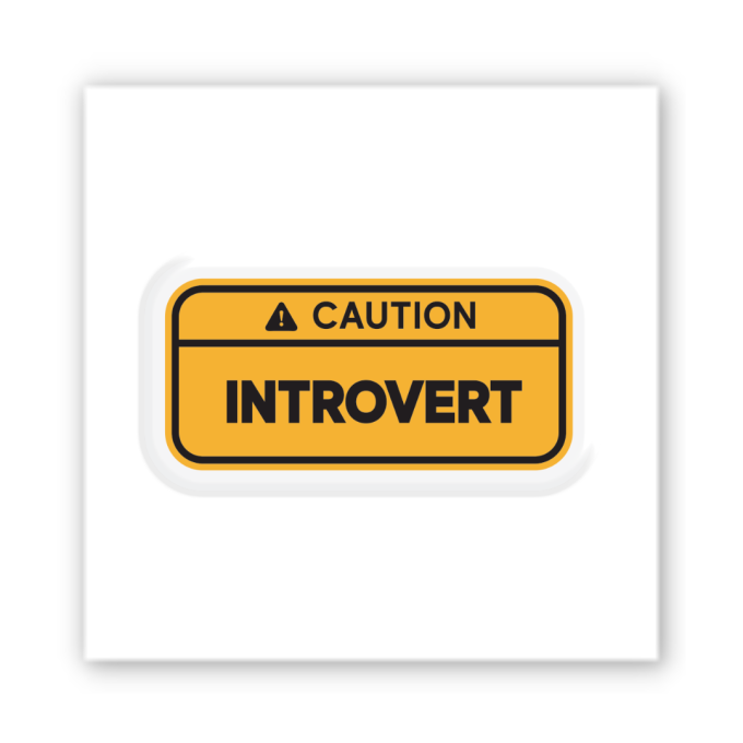3D-стикер  "Introvert"