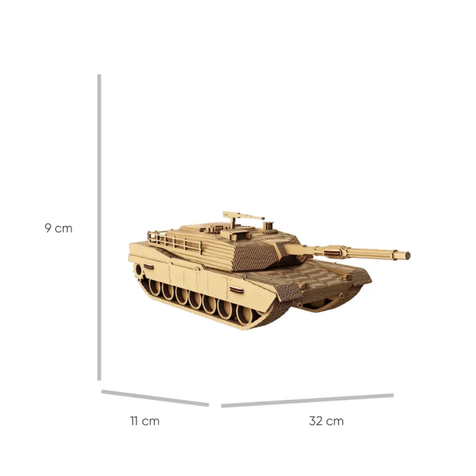 Картонний 3Д пазл "BATTLE TANK"