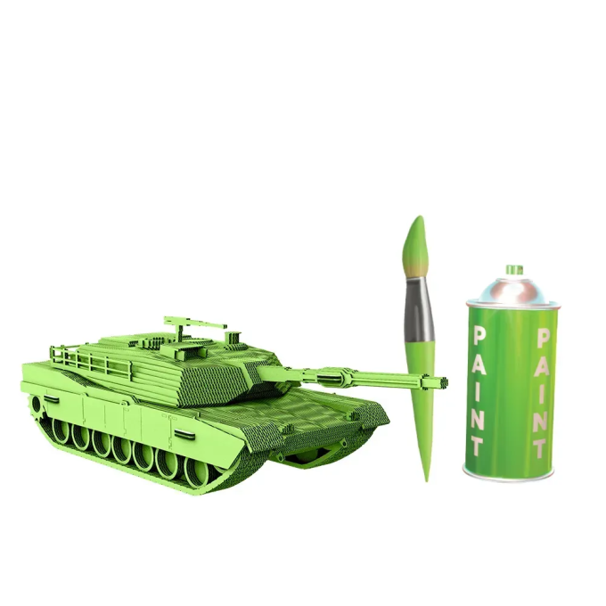 Картонний 3Д пазл "BATTLE TANK"