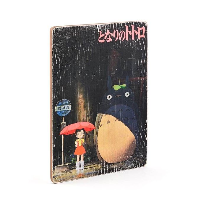 Дерев'яний постер "Totoro # 1 with umbrella"