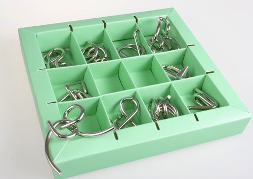 Набір металевих головоломок 10 Metal Puzzle Green