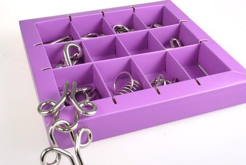 Набір металевих головоломок 10 Metal Puzzle Violet